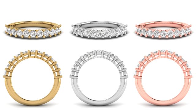 simple diamond ring 3D प्रिंट मॉडल .c4d .max .obj .3ds .fbx .stl .blend 