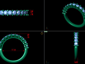 simple diamond ring 3D प्रिंट मॉडल