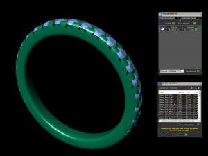 french setting diamond ring Modello di stampa 3D
