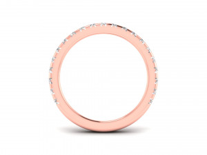 french setting diamond ring Modello di stampa 3D