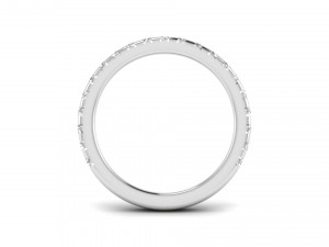 french setting diamond ring Modello di stampa 3D
