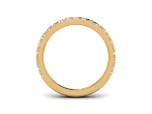 french setting diamond ring Modello di stampa 3D