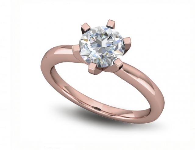 basic diamond ring 01 3D Print Model .c4d .max .obj .3ds .fbx .stl .blend 