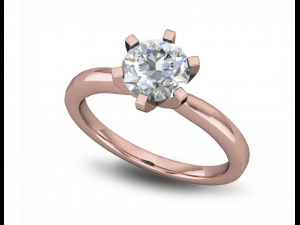 basic diamond ring 01 3D Print Model