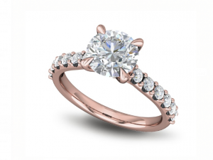 basic diamond ring 02 3D-printmodel