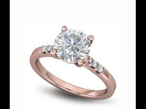 basic diamond ring 03 3D Print Model