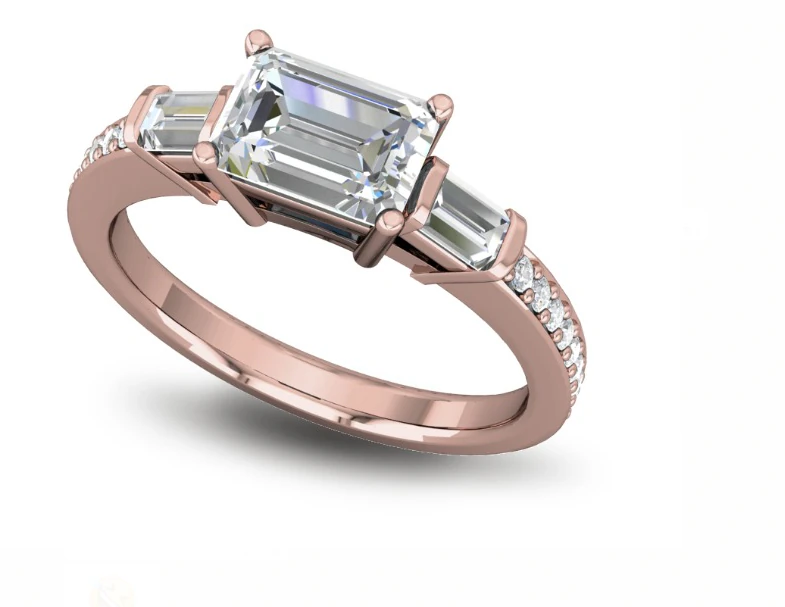 basic diamond ring 08 3D Print Model .c4d .max .obj .3ds .fbx .stl .blend 
