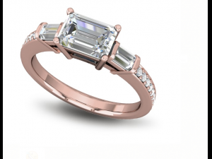 basic diamond ring 08 3D 프린트 모델