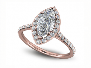 basic diamond ring 10 3D Print Model