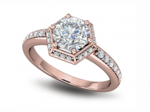 basic diamond ring 05 3D Принт Модель
