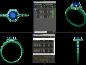 basic diamond ring 05 3D Print Model