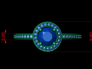 basic diamond ring 06 3D Принт Модель