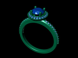 basic diamond ring 06 3D Принт Модель