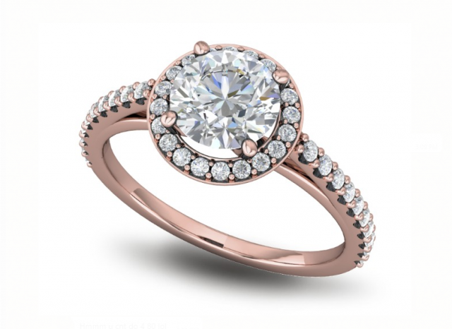 basic diamond ring 07 3D 프린트 모델 .c4d .max .obj .3ds .fbx .stl .blend 