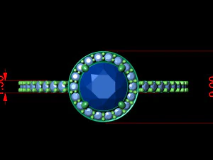 基本款钻戒07 3D 打印模型
