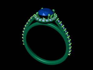 basic diamond ring 07 3D 프린트 모델