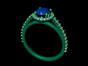 基本款钻戒07 3D 打印模型