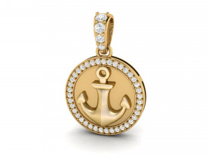 diamond anchor pendant 3D-Druckmodell