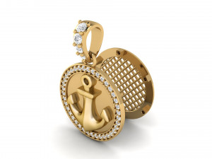 diamond anchor pendant 3D-Druckmodell
