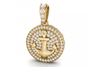 diamond anchor pendant 02 Modelo de Impressão 3D