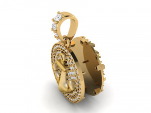diamond anchor pendant 02 Modelo de Impressão 3D
