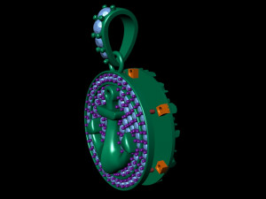 diamond anchor pendant 02 Modelo de Impressão 3D