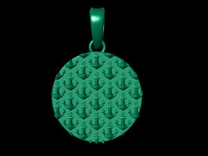 diamond anchor pendant 02 Modelo de Impressão 3D