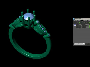 ブライダルリング001 3Dプリントモデル