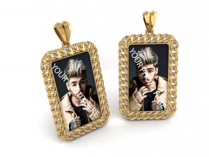 cuban chain photo picture pendant 3D Print Model