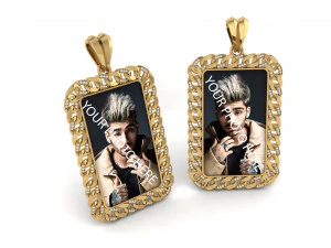 cuban chain photo picture pendant 3D Print Model