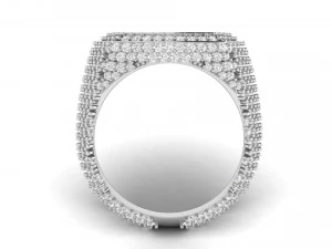 cushion shape champions diamond ring 3D Print Model