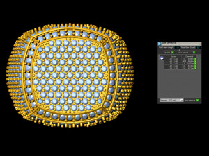 cushion shape champions diamond ring 3Dプリントモデル
