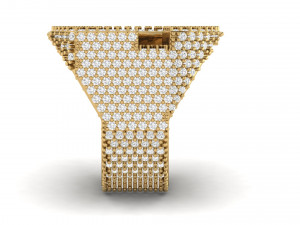 g letter diamond ring Modello di stampa 3D