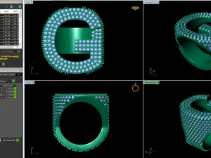 g letter diamond ring Modello di stampa 3D