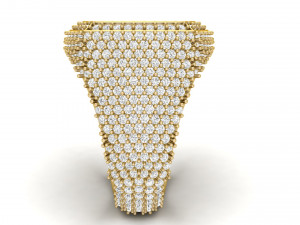 diamond signet ring 3D Принт Модель