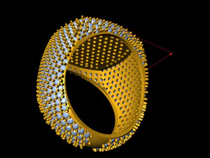 diamond signet ring 3D Print Model