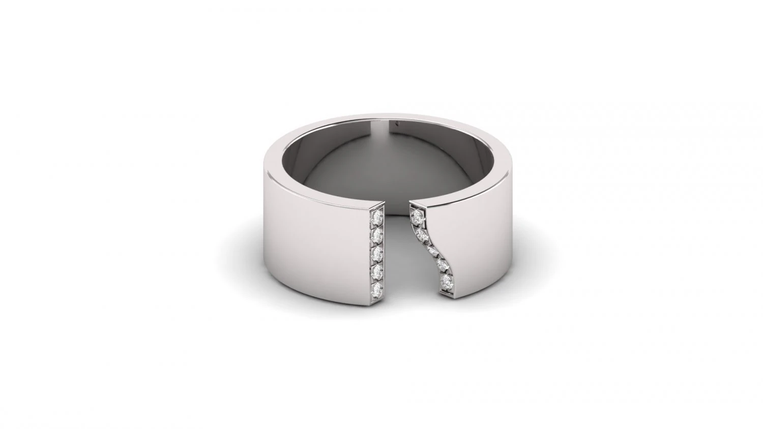 platinum diamond ring bands 3D Print Model .c4d .max .obj .3ds .fbx .stl .blend