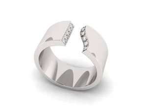 platinum diamond ring bands 3D Print Model