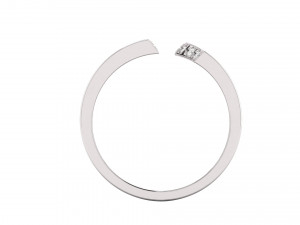 platinum diamond ring bands 3D-printmodel
