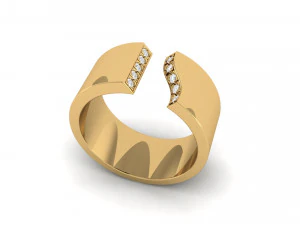 platinum diamond ring bands 3D Print Model