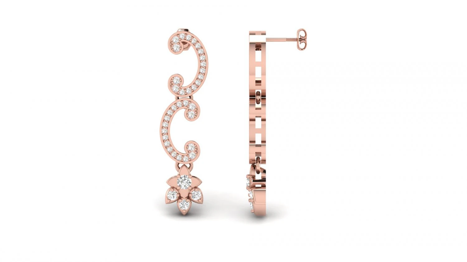 earings 002 3D Print Model .c4d .max .obj .3ds .fbx .stl .blend