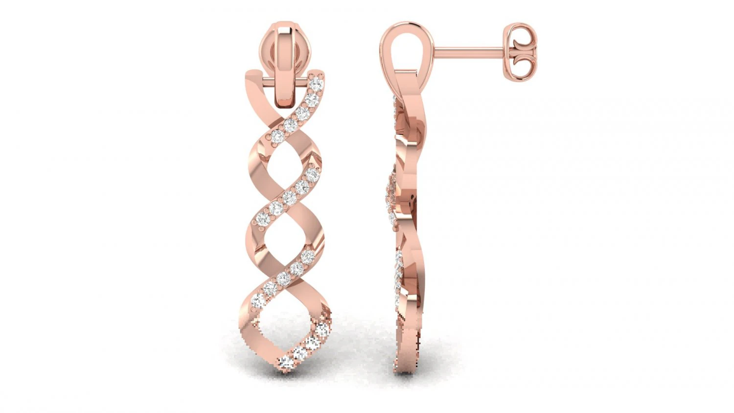 earings 003 3D Print Model .c4d .max .obj .3ds .fbx .stl .blend 