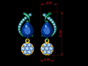Earings 004 Modelo de impresión 3D
