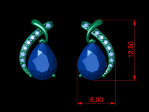 Earings 007 3D Print Model