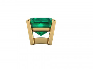 emerald ring heads type 1 - 13pc Model Cetak 3D