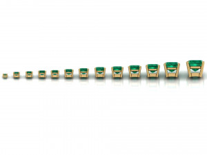 emerald ring heads type 1 - 13pc Model Cetak 3D