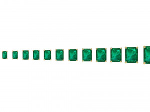 emerald ring heads type 1 - 13pc Model Cetak 3D