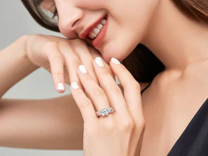 twist princess cut engagement ring matching band 3D Print Model