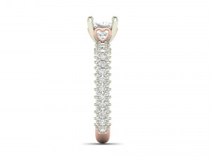 cushion solitaire engagement ring 3D प्रिंट मॉडल