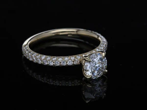 钻石婚戒 3D 打印模型